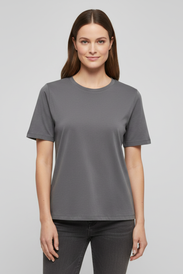 Women’s T-Shirt with Round Neckline and Short Sleeves