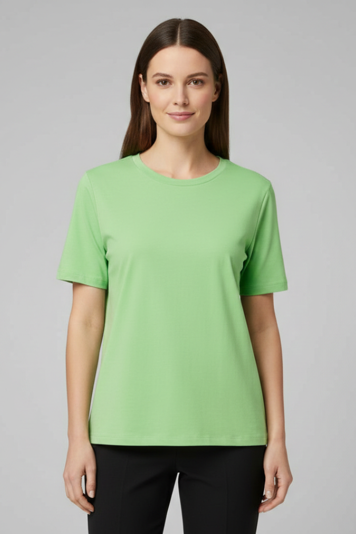 Women’s T-Shirt with Round Neckline and Short Sleeves