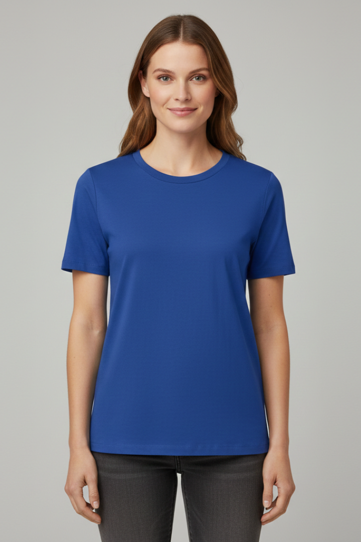 Women’s T-Shirt with Round Neckline and Short Sleeves