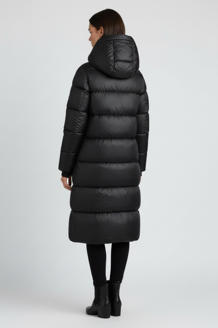 Women’s Jacket with Adjustable Hood and Zip Pockets