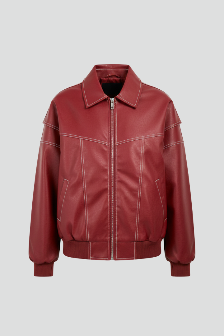 Women’s Padded Jacket with Zip and Long Sleeves