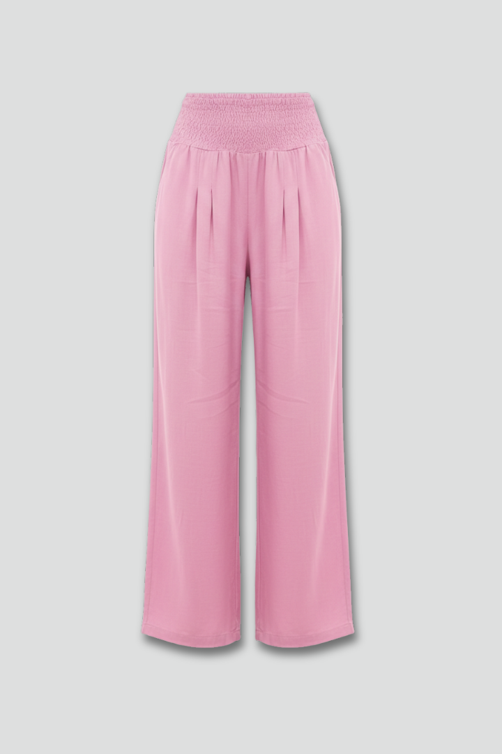 Women’s Trousers with Elastic Waist and Wide Legs